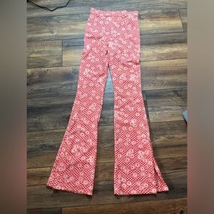 Zara pull on bell bottom pants